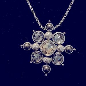 Beautiful Selene  necklace/brooch 16 inches long with 3 inch extender.